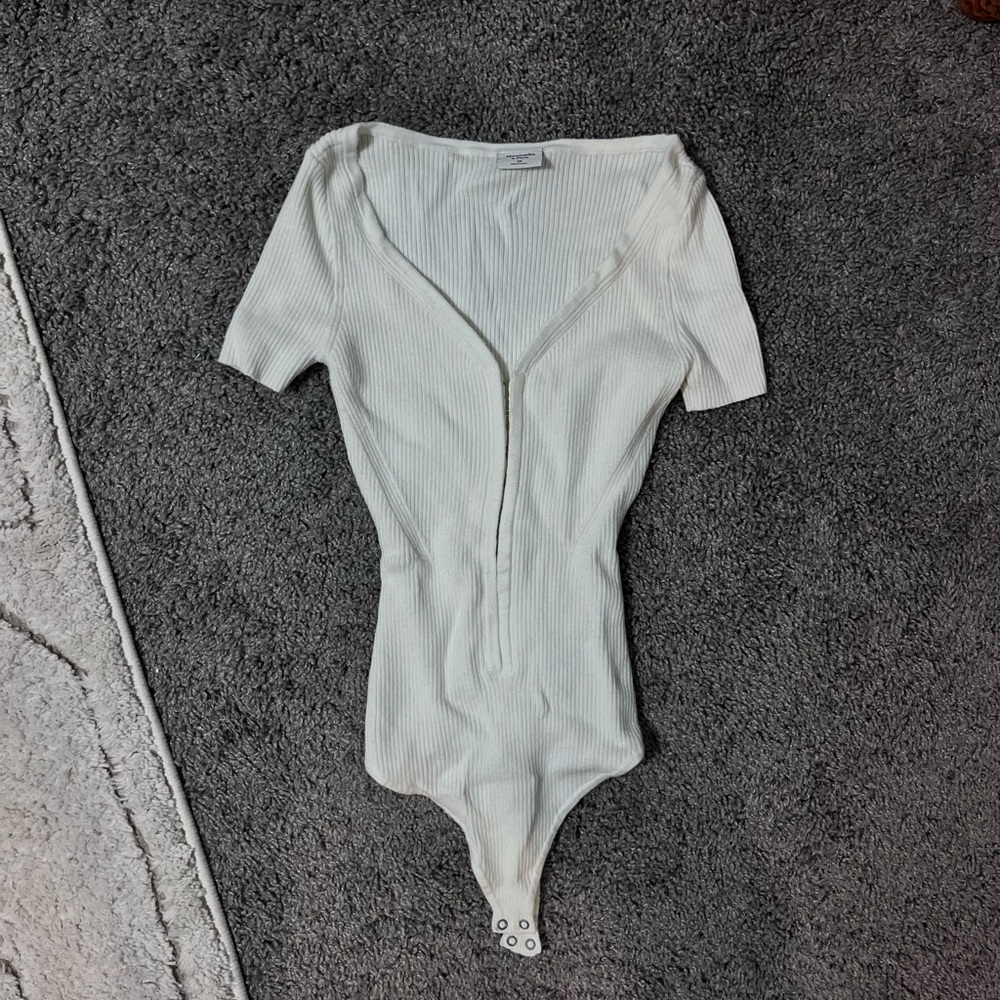 Abercrombie White Bodysuit